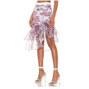 For Love & Lemons x Revolve Ruffle Skirt